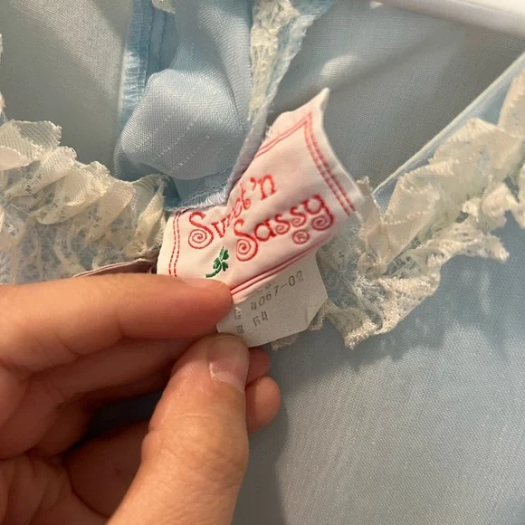 Vintage Dress Sweet N Sassy Light Blue little girl size 4